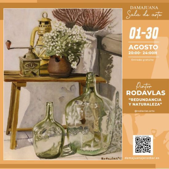 Exposición de pintura en Damajuana Jerez agosto
