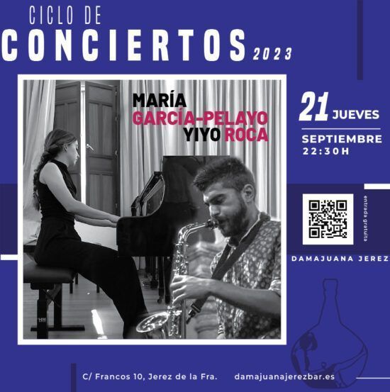 Concierto musica en directo en Damajuana duo de jazz en Jerez