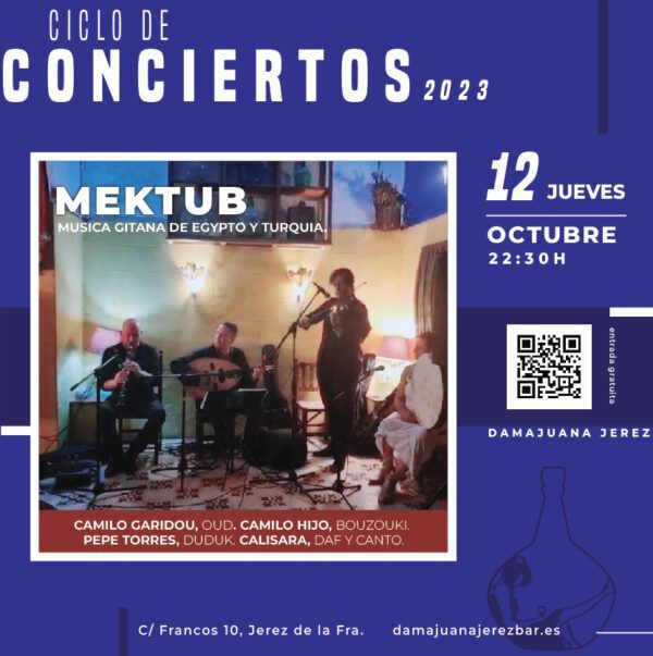 concierto damajuana Jerez Bar musica en vivo