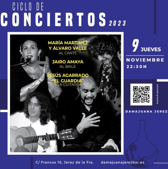 Damajuana jerez flamenco en vivo