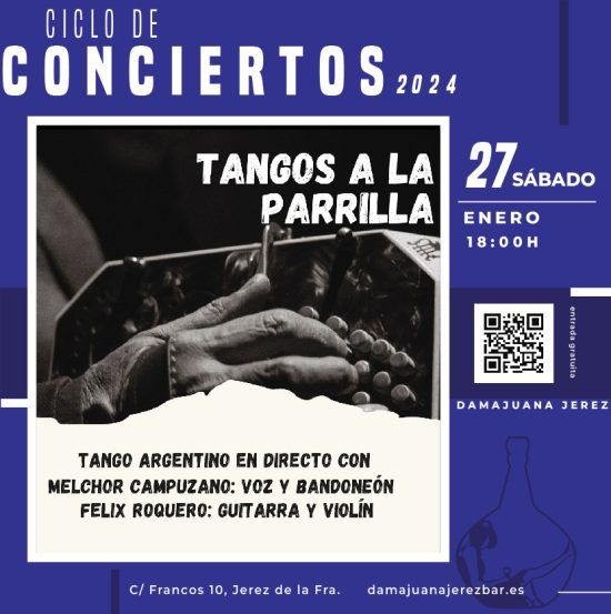 Concierto en directo con tangos argentinos