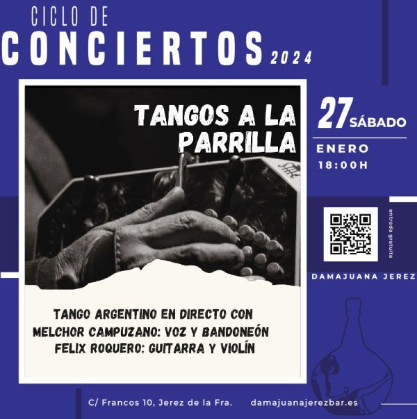 Concierto en directo con tangos argentinos