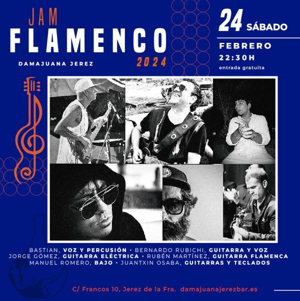 flamenco en directo Damajuana Jerez, vive la musica en directo.