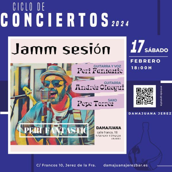 Damajuana Cafe bar con jam sesion en directo en Jerez