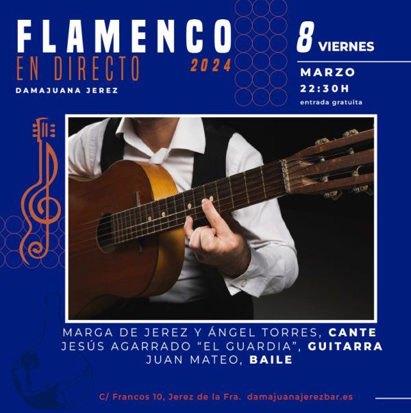 flamenco en vivo Damajuana Jerez, vive la musica en directo