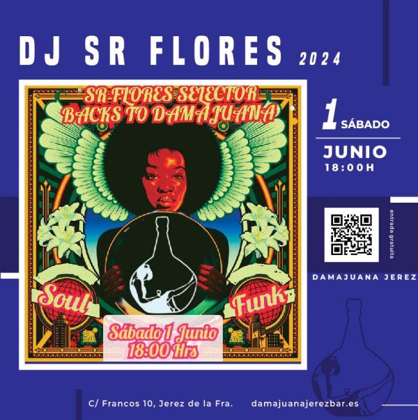 Este sábado 1 de junio a las 18:00, SR Flores te invita a una tarde de soul y funk. Pinchará vinilos.