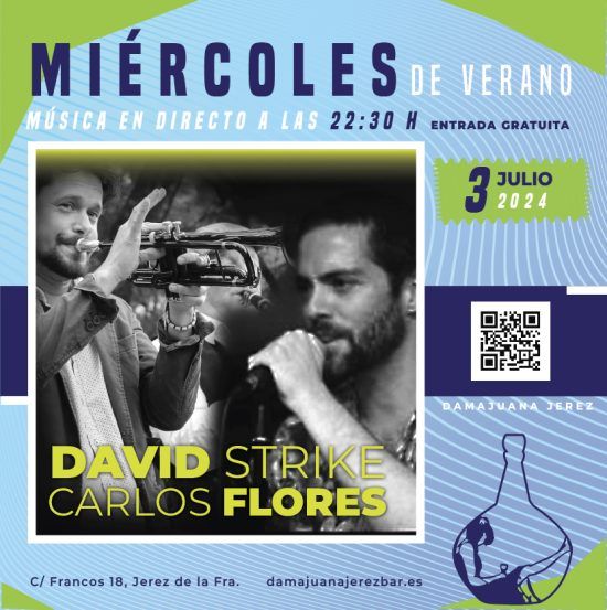 Cartel del primer concierto de verano el 3 de julio.